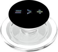 Equality is Greater Than Division Math Symbol Social Justice PopSockets PopGrip per MagSafe