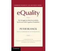 eQuality: The Struggle for Web Accessibility by Persons with Cognitive Disabilities