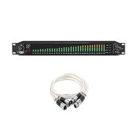 Equalizzatore 31 Bande Equalizzatore Digitale Effetto Equalizzatore Professionale Spettro Display A LED Altoparlante Riduzione Del Rumore Audio(A Black)