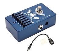 Equalizzatore 6 Bande per Chitarra con Gamma 18dB Corpo in Lega di Alluminio per Strumenti Musicali Alimentazione DC9V Consumo 30mA Modello CP71