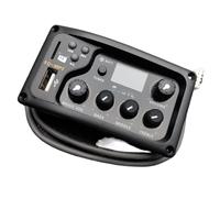 Equalizzatore a 3 bande con sintonizzatore e lettore MP3 Regolazione del volume della musica per chitarra acustica Bassi Medi Acuti Pieno di presenza Sensore Chitarra Acustica