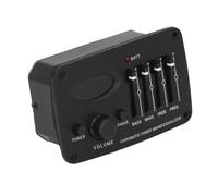 Equalizzatore a 4 Bande per Chitarra Acustica, Pickup Piezoelettrico a 4 Segmenti EQ con Controllo Volume Bassi Medi e Treb per Chitarra Acustica