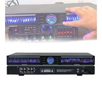 Equalizzatore audio a 22 bande, equalizzatore grafico stereo Hi-Fi separato, 10 effetti preimpostati, riduzione automatica del rumore, montaggio a rack 1u a doppio canale, equalizzatore di