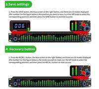 Equalizzatore audio compatto 31 bande per uso domestico e ottimizzazione del suo