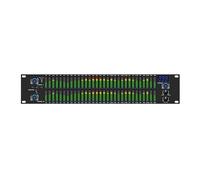 Equalizzatore Audio Digitale A 2 Canali 2U Spettro LED DSP Equalizador Profissional EQ312 Attrezzatura Da Studio Di Registrazione(Black)