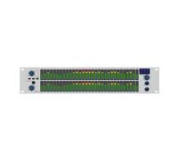 Equalizzatore Audio Digitale A 2 Canali 2U Spettro LED DSP Equalizador Profissional EQ312 Attrezzatura Da Studio Di Registrazione(Silver)