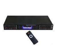Equalizzatore audio digitale a 20 bande con telecomando, connettività Bluetooth/USB, display a spettro LED per registrazione in studio e miglioramento del suono dal vivo