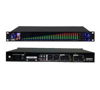 Equalizzatore audio digitale a 31 bande con elaborazione DSP, display a LED dello spettro, 10 effetti preimpostati, regolazione alta, media, bassi per studio di registrazione