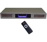 Equalizzatore audio digitale professionale a 20 bande con Bluetooth, telecomando, display a spettro LED ed effetti ritmici dinamici per la sintonizzazione audio da studio e casa