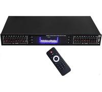 Equalizzatore audio digitale professionale a 20 bande con Bluetooth, telecomando e display a spettro LED per la sintonizzazione del suono da studio