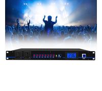 Equalizzatore audio domestico, equalizzatore stereo, visualizzazione del livello di frequenza in tempo reale, equalizzatore audio domestico a 8 uscite di potenza, interruttore di avanzamento e inver