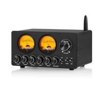 Equalizzatore audio for la casa, equalizzatore audio a 5 bande, preamplificatore stereo Bluetooth, con display VU meter e controllo del bilanciamento dei canali, RCA 3,5 mm AUX