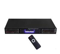 Equalizzatore audio Hi-Fi a 20 bande - effetti grafici digitali professionali sintonizzazione con display a spettro LED, Bluetooth integrato e telecomando per uso in studio