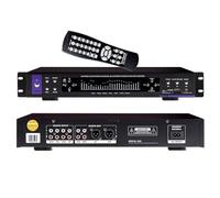 Equalizzatore Audio Hifi, Equalizzatore Grafico Stereo Audio A 32 Bande Con Telecomando, 12 Modalità Ritmica, Controllo Del Volume, Analizzatore Di Spettro Musicali Per Lo Studio Di Registrazio black