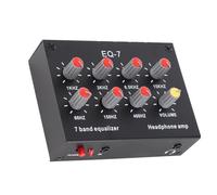 Equalizzatore del Suono a 7 Bande, Regolazione Bassi da 12 Db a Doppio Canale Equalizzatore Digitale 3,5 Mm Interfaccia, per Grafica Auto, DC5V - 12V