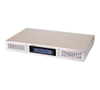 Equalizzatore di effetti stereo, controller di effetti digitali audio stereo senza perdita, equalizzatore Hi-Fi con regolazione equalizzatore, equalizzatore grafico alto/medio/basso (oro,EQ-665)