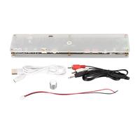 Equalizzatore digitale a 15 bande con livello di spettro musicale, doppio canale e, display LED a ritmo attivato dalla voce con custodia in acrilico per la visualizzazione