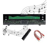 Equalizzatore digitale a 31 bande con telecomando e cavo audio, 10 effetti preimpostati per uso domestico e studio, forte senso del ritmo
