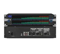 Equalizzatore digitale a 31 bande, doppio equalizzatore grafico stereo, display a spettro LED, 10 risultati preimpostati personalizzabili per la produzione musicale, ideale per mixaggio audio e