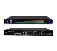 Equalizzatore digitale a 31 bande, EQ equalizzatore grafico stereo, display a spettro LED, con 10 risultati preimpostati personalizzabili e riduzione automatica del rumore, per studio di registrazio
