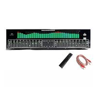 Equalizzatore digitale a 31 bande, equalizzatore grafico stereo audio con telecomando dedicato e cavo audio, 12 motivi ritmici, riduzione del rumore automatico, analizzatore di spettro musicali a LED
