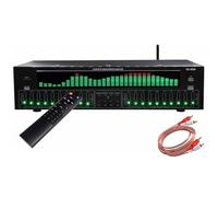 Equalizzatore digitale EQ grafico stereo a 31 bande con Bluetooth 5.4, decodifica coassiale ottica, analizzatore di spettro musicale, riduzione del rumore per studio di registrazione