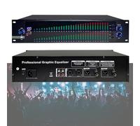 Equalizzatore Digitale Professionale a 31 Bande Equalizzatore Grafico Effetti Controller Dj Mixer Processore Adatto per Casa/ktv/Bar/palco (Size : EQ-888S)
