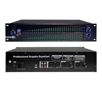 Equalizzatore digitale stereo a 31 bande, equalizzatore grafico audio EQ, display a LED dello spettro, chip di elaborazione DSP e riduzione del rumore, 10 effetti preimpostati, regolazione alta, media