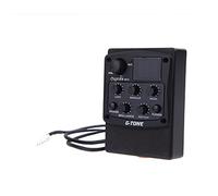 Equalizzatore equalizzatore a 3 bande con interruttore di fase, sintonizzatore, controllo tono e volume, 20Hz-20kHz, alimentazione a batteria 9V, include pickup piezoelettrico, modelli, viti, manuale
