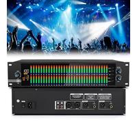 Equalizzatore grafico a 2 canali, 31 bande con display LED, 10 effetti preimpostati, riduzione automatica del rumore, controllo del tono a 3 bande basso/medio/alto per uso in studio