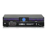 Equalizzatore grafico a 22 bande con analizzatore di spettro LED, 10 effetti preimpostati, riduzione automatica del rumore, processore audio a doppio canale per studio domestico