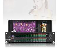 Equalizzatore grafico a 31 bande a doppio canale, montaggio su rack 2U, 10 effetti preimpostati, ingressi USB/analogici, perfetto per il miglioramento audio domestico e in studio