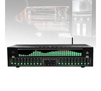 Equalizzatore grafico a 31 bande, equalizzatore audio digitale con display a spettro LED, 10 effetti preimpostati, riduzione automatica del rumore, controllo indipendente dei bassi/medi/alti
