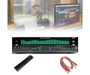 Equalizzatore grafico a 31 bande, riduzione del rumore stereo, Bluetooth 5.4, 12 modelli di ritmo, doppia sintonizzazione a 10 segmenti per studio di registrazione