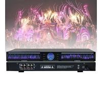 Equalizzatore grafico, audio a 22 bande, doppio canale, professionale, nero, equalizzatore DJ con 10 effetti preimpostati, riduzione del rumore 1U montaggio su rack, Hifi Home EQ Tuning
