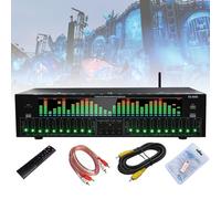 Equalizzatore Grafico Audio, Equalizzatore Digitale A 31 Bande Con 12 Pattern Ritmici, Riduzione Del Rumore, Ingresso USB E Bluetooth Per Sistemi Audio Domestici, DJ E Impianti HiFi