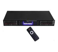 Equalizzatore grafico digitale con Bluetooth/USB, impostazione audio HiFi, telecomando, perfetto per lo studio di registrazione (nero)