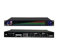 Equalizzatore grafico, equalizzatore EQ a doppio canale 31 bande con chip di elaborazione DSP e riduzione intelligente del rumore, 10 effetti preimpostati regolabili e qualità audio HD in uscita, pe