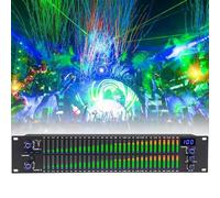 Equalizzatore grafico professionale a 2 canali con riduzione automatica intelligente del rumore, regolazione alta, media, bassi, 10 risultati preimpostati per il miglioramento dell'audio da palco e