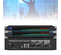 Equalizzatore grafico professionale a 31 bande con display a LED, riduzione del rumore, alloggiamento in metallo e 10 memorie preimpostate per il miglioramento audio in spettacoli e studi