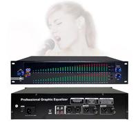 Equalizzatore Grafico Professionale A 31 Bande,Equalizzatore Grafico Stereo A 2 Canali Equalizzatore Digitale Per Studio Di Registrazione, Display A Spettro Led,10 Effetti Preimpostati,Rumore Ridotto