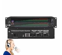 Equalizzatore grafico stereo a 31 bande con riduzione del rumore, 10 preset, killer automatico del feedback e controllo indipendente dei bassi/medi/alti per prestazioni dal vivo e studio