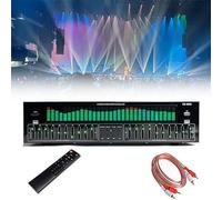 Equalizzatore grafico stereo audio digitale a 31 bande, doppia sintonia indipendente a 10 segmenti con 12 schemi ritmici, perfetto per musicisti e appassionati di audio