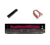 Equalizzatore grafico stereo audio digitale, equalizzatore grafico a 31 bande, processore audio digitale, con 12 modalità di spettro, sintonizzazione a 10 bande, riduzione automatica del rumore(Red)