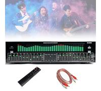 Equalizzatore grafico stereo digitale con equalizzatore a 31 bande, sintonizzazione a 10 segmenti, display a spettro a LED e riduzione del rumore per il miglioramento audio dello studio musicale