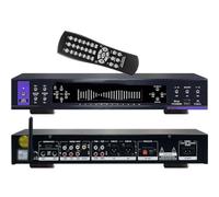 Equalizzatore Grafico Stereo, Equalizzatore Audio Hi-fi, Supporta Bluetooth Wireless E Ingresso Usb, Display Dello Spettro Musicale A 32 Segmenti, Decodificatore Ottico Black