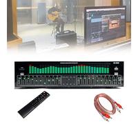 Equalizzatore grafico stereo professionale con Bluetooth 5.4, precisione a 31 bande, riduzione del rumore, 12 modelli di ritmo, ideale per studi di registrazione e miglioramento audio