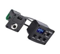 Equalizzatore Nero Chitarra e Pickup Ukulele Bande 3 | Display Lcd, 3 Manopole di Controllo, Plastica, Autonomia Oltre 200 Ore, Indicatore Batteria