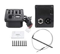 Equalizzatore per Chitarra , 4 Bande Preamplificatore con Sintonizzatore Integrato, XLR Output, 6.35mm Jack, Accessori per Strumenti Musicali, for Musicisti, Gruppi, Studio, Live Performance