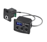 Equalizzatore per Ukulele e Chitarra, 3 Bande Display Lcd | Nero, Plastica, 3 Manopole, Metodo Digitale Metronomo e Regolazione Precisa